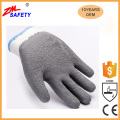10г Морщинка латекса покрытием ладони рабочие перчатки, сверхмощный перчатки с CE